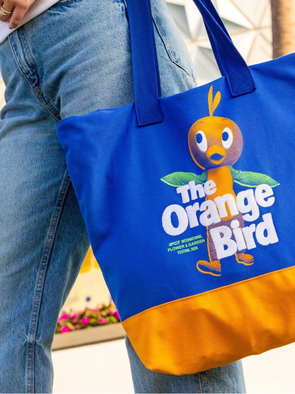 Disney Blue and Orange "The Orange Bird" Canvas Tote